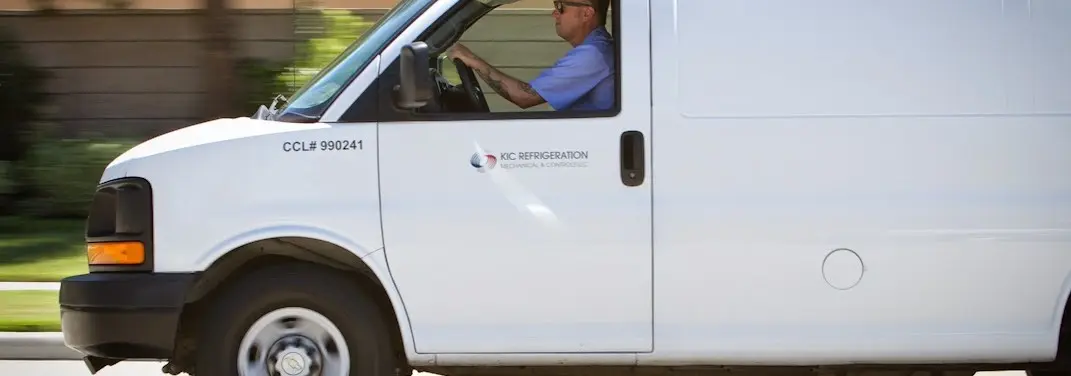 KIC Refrigeration service vehicle serving Sandusky area